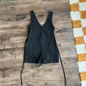 Black Sleeveless Romper